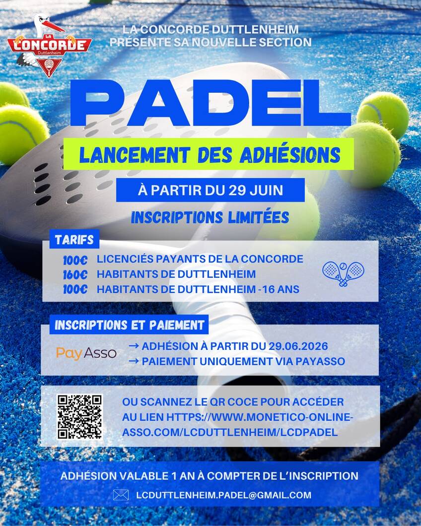 Inscriptions PADEL