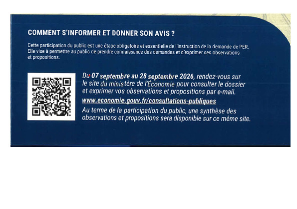 Consultation du Public - recherches sites géothermie