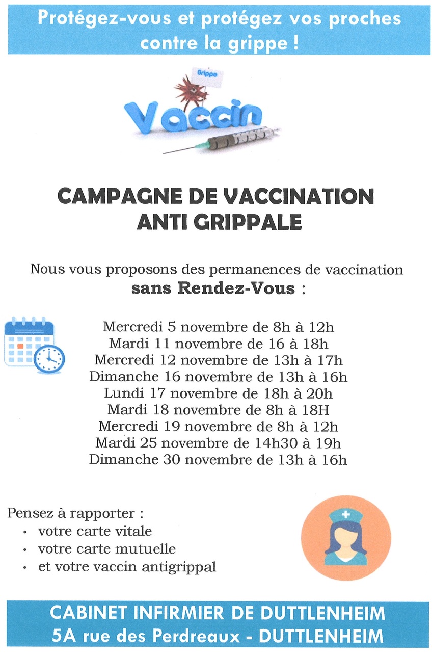 Campagne de vaccination anti grippale