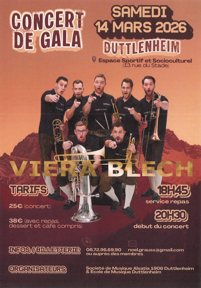Concert de GALA - VIERA BLECH - Musique ALSATIA